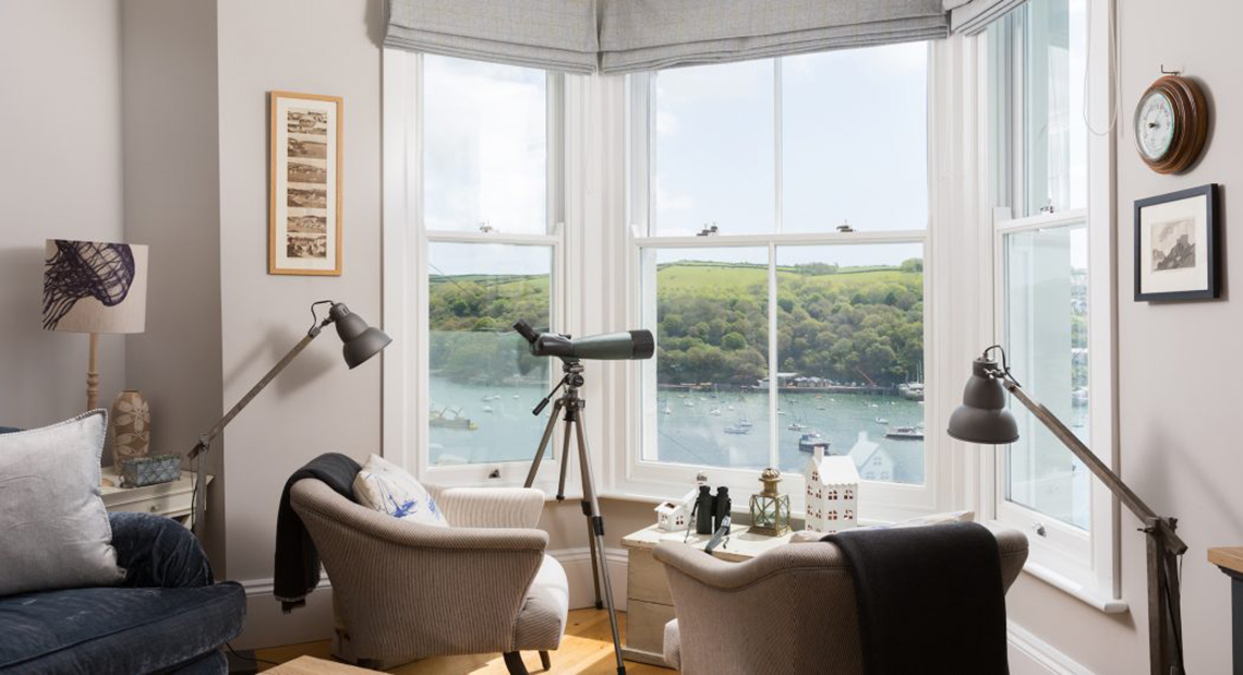 Views from Apartment One in Fowey